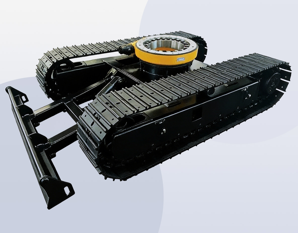MAGEON 3-15 Ton Rubber Pads Steel Track Undercarriage for Dr