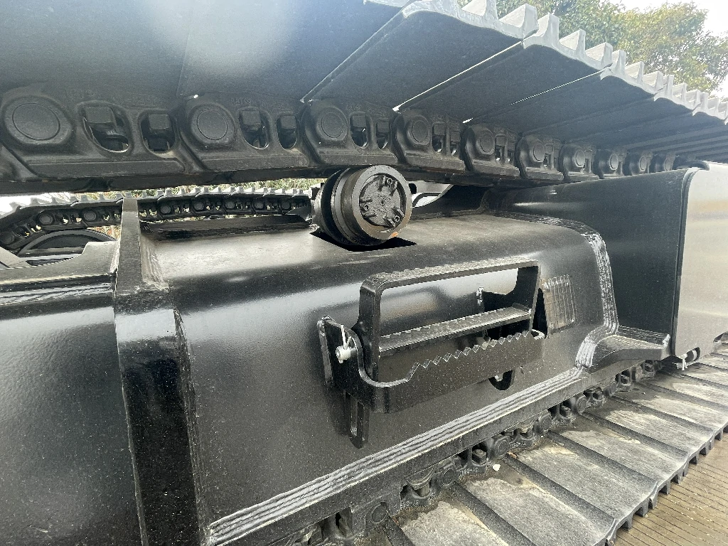 Custom steel track undercarriage side view