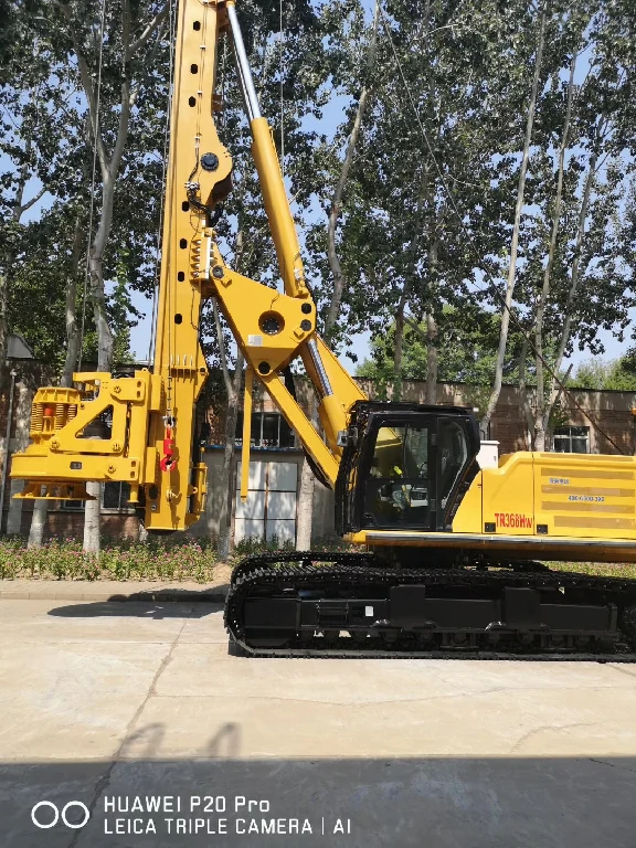 Rotary drilling rig TR360 on steel track chassis